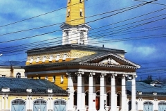 Пожарная каланча в Костроме — памятник архитектуры эпохи классицизма