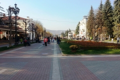 Курортный бульвар — главная пешеходная улица Кисловодска, Ставропольский край, Россия